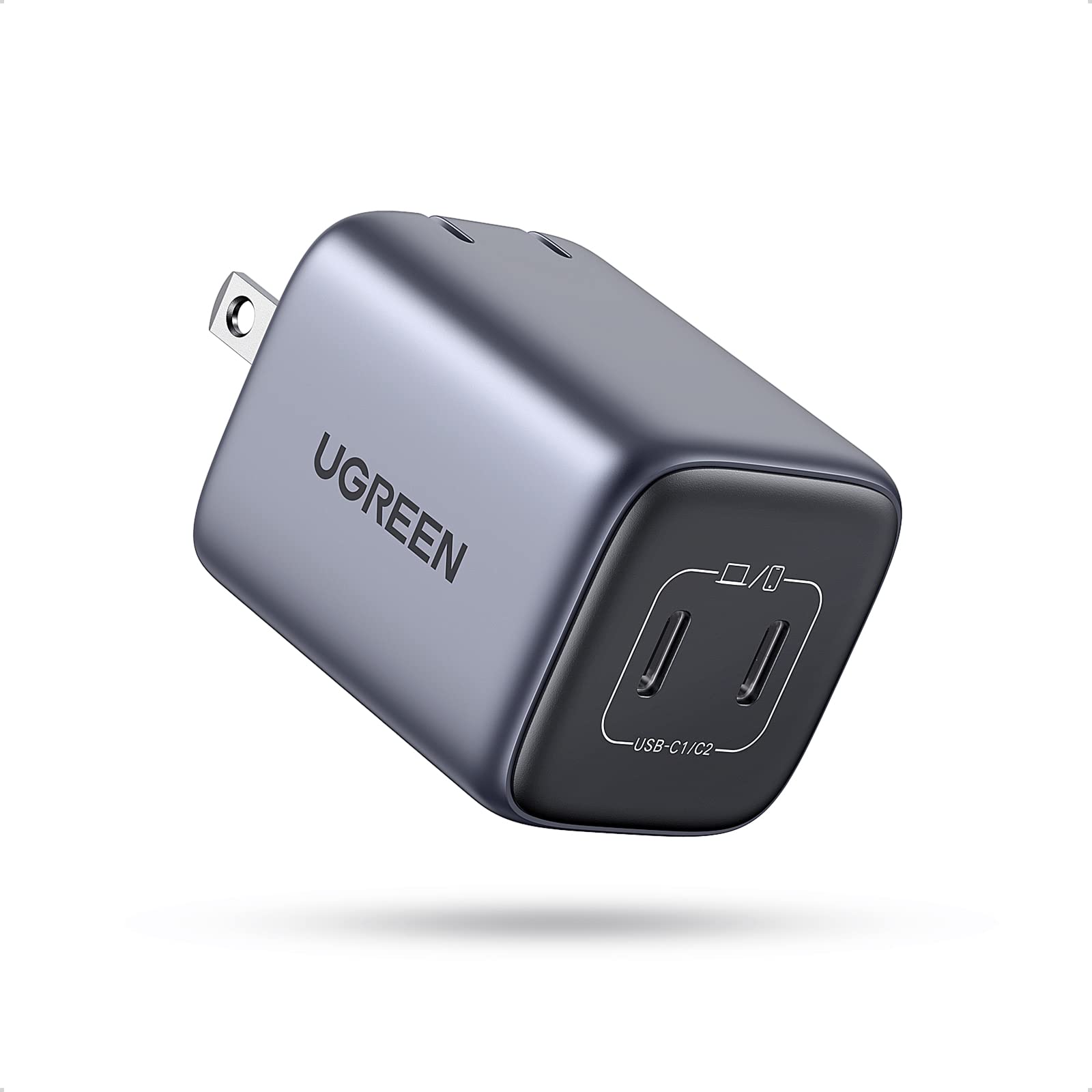 UGREEN製、2ポートUSB-C充電器